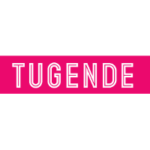 Tugende logo with a white background