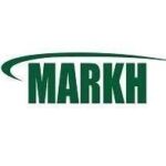 Markh Investments logo outlined in a white background