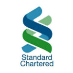 Standard Chartered Bank logo designed in a white background