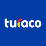 Turaco logo in a blue background