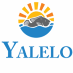 Yalelo logo outlined in a white background